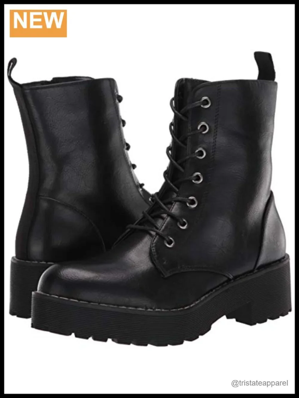 Women's Ankle Bootie with Chunky Platform and Block Heel